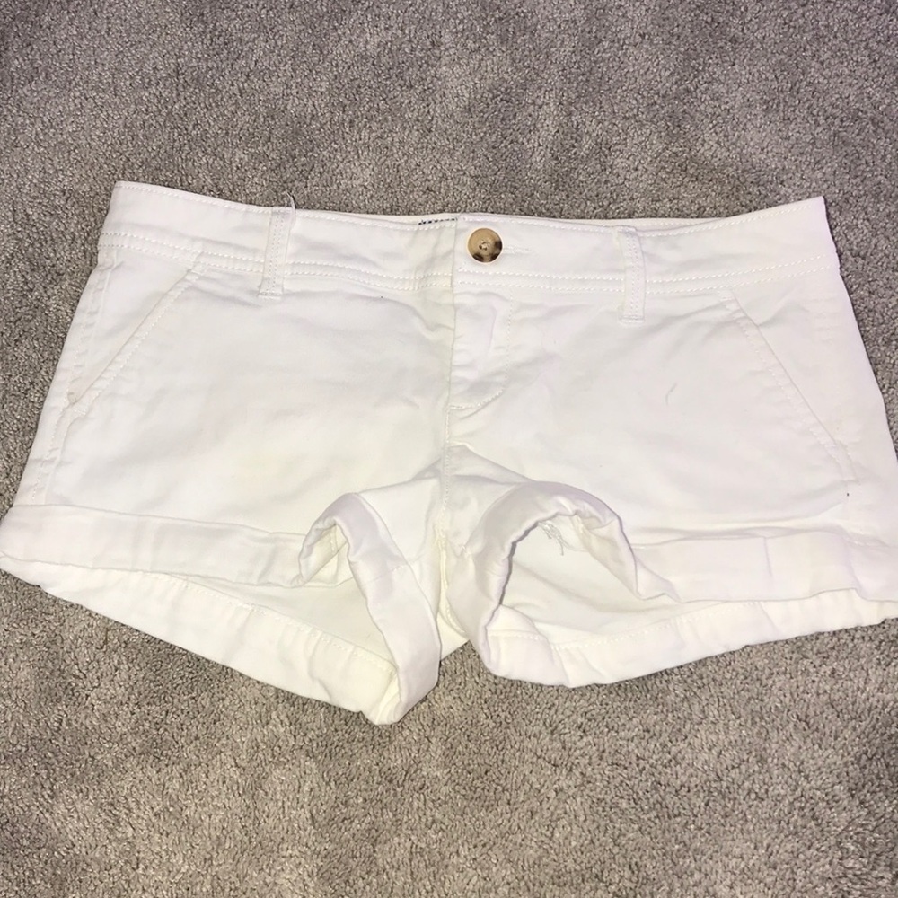 White Abercrombie shorts